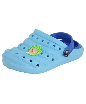 Yellow Bee Watermelon Design Detailing Clogs - Blue