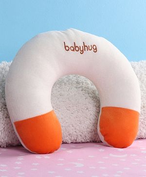 Babyhug Plush Neck Pillow - White