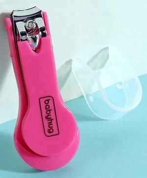 Babyhug Nail Clipper With Cover - Pink Babyhug Nail Clipper With Cover - Pink