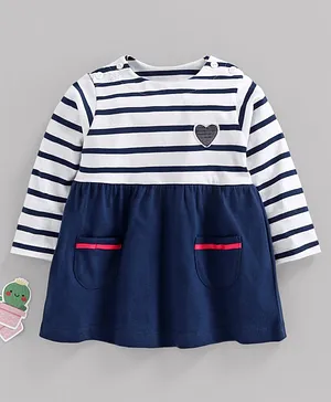 Round Neck One Piece Dresses Frocks Patch Short Knee Length Frocks And Dresses Online Buy Baby Kids Products At Firstcry Com