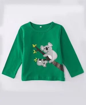 Kookie Kids Full Sleeves Tee Koala Print - Green