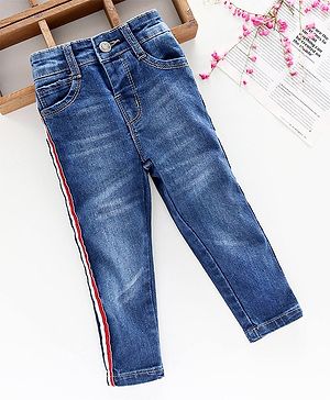 Babyhug Full Length Jeans - Blue