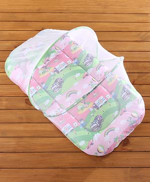 Babyhug Cotton Mosquito Net With Mattress Printed
