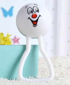 Babyhug Joy Rattle - White And Blue