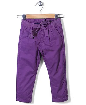 Sela Full Length Pants - Dusty Purple