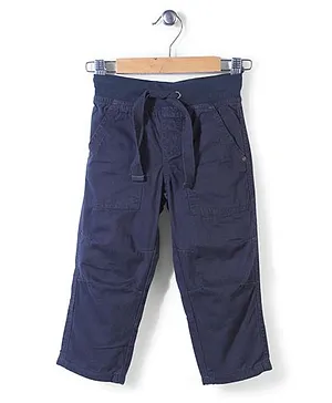 Sela Full Length Pants - Navy Blue