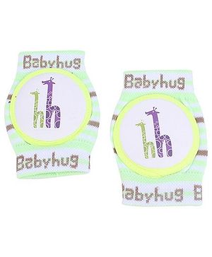 Babyhug Elbow & Knee Protection Pads Green And White (Design May Vary)