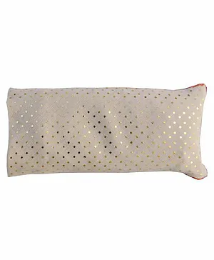 Kanyoga Organic Flaxseed Filled Anti Stress Eye Pillow Dot Print - White  