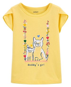 Carters Dog Jersey Tee - Yellow