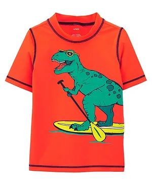 Carter's Dinosaur Rashguard - Orange