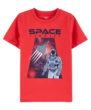 Carter's Space Jersey Tee - Red