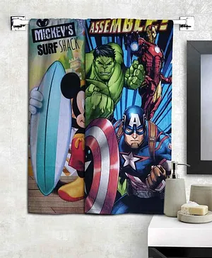 Athom Trendz Disney Mickey & Marvel Avengers Bath Towel Pack of 2 - Multicolor
