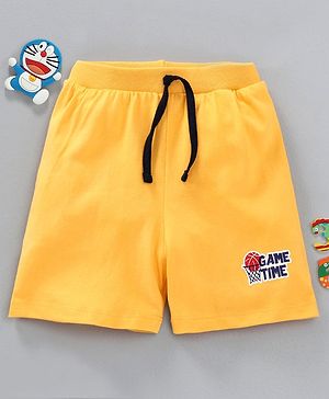 Babyhug Shorts Game Time Print - Yellow - 12-18M Yellow