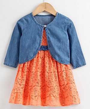 baby girl frock with jacket