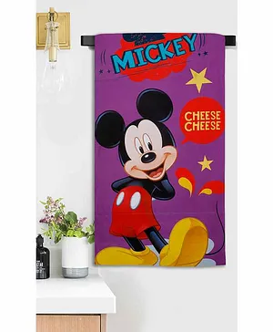 Sassoon Microfiber Bath Towel Mickey Mouse Print - Multiccolor