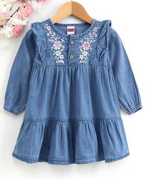 latest denim frocks