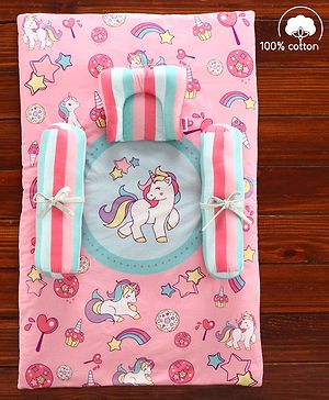 Babyhug 100% Cotton Gadda Set Unicorn Theme - Multicolor