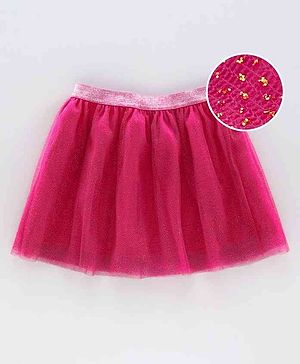 Pine Kids Knee Length Biowash Skirt - Red
