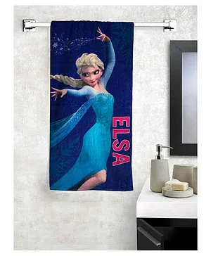Athom Trendz Disney Frozen 100% Cotton Kids Bath Towel - Blue