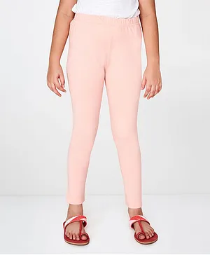 Global Desi Girl Solid Leggings - Pink