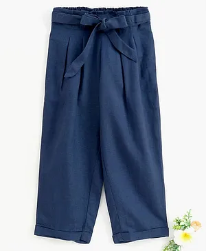 Global Desi Girl Bow Knot Trousers - Blue