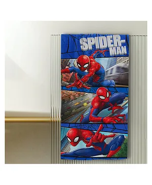 Sassoon Spiderman Printed Cotton Towel - Red