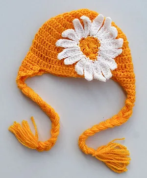 Woonie Sunflower Design Cap - Yellow
