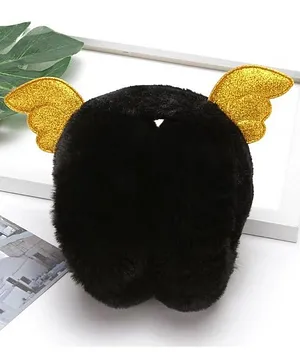 Unicorns Ear Muffs With Glitter Wings - Black