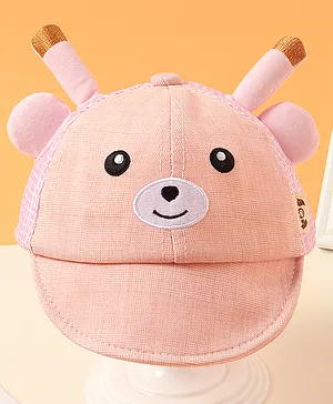 Babyhug Bear Design Hat Pink - Circumference 50 cm