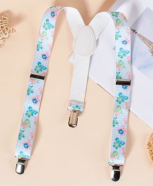 Babyhug Suspenders Floral Print - Multicolor - Free Size Multi Color