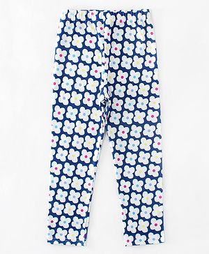 Kookie Kids Full Length Printed Leggings - Blue