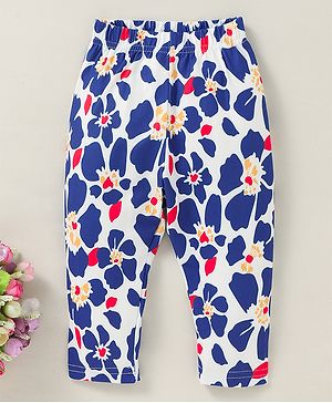 Kookie Kids Full Length Lounge Pant Floral Print - Blue