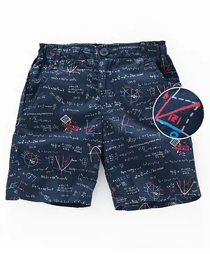 Little Carrot Printed Shorts - Navy