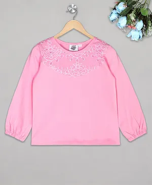 The Sandbox Clothing Co Printed Full Sleeves Top - Pink