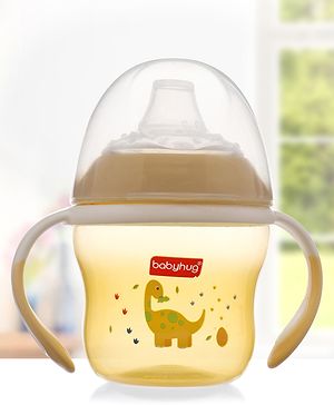 Babyhug Twin Handle Soft Spout Cup Yellow - 150 ml - 150 ml Yellow