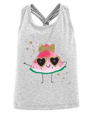 Carter's Glitter Watermelon Tank - Grey