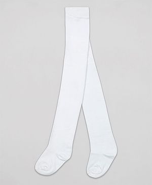 The Sandbox Clothing Co Footie Solid Stockings - White
