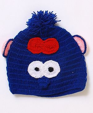 USHA ENTERPRISES Monster Eyes Applique Cap - Blue