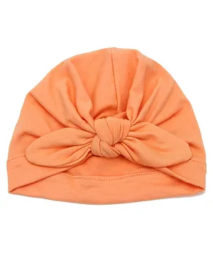 Syga Turban Wrapped Style Winter Cap - Peach