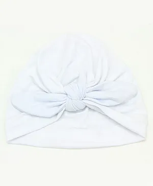 Syga Turban Wrapped Style Winter Cap - Whiite