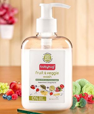 Babyhug 100% Plant Based Fruit & Veggie Wash - 275 ml