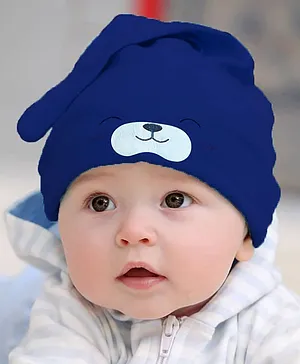 Syga Puppy Long Tailed Design Baby Cotton Cap Blue - Diameter 17 cm