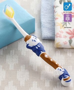 Babyhug Ultra Soft Bristles Elephant Design Toothbrush - Blue