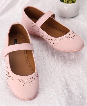 Pine Kids Party Wear Belly Shoes - Light Pink