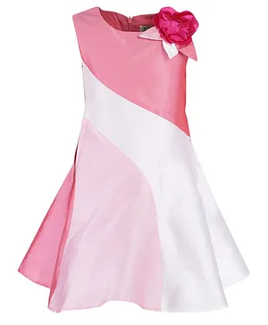 A Little Fable Colorblock Sleeveless Dress - Pink