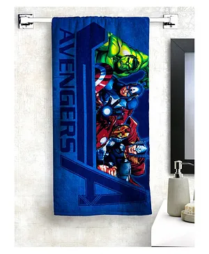 Athom Trendz Marvel Avengers Bath Towel - Blue