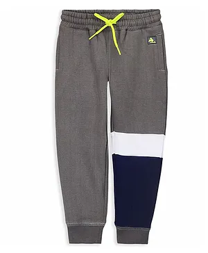 Cherry Crumble by Nitt Hyman Solid Color Full Length  Flow Joggers - Grey