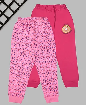 Crazy Penguin Pack Of Two Geometric Print Lounge Pants - Pink