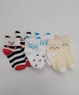 Spenta Socks Set of 3 Pairs Design - Mulitcolour