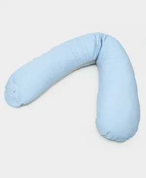 Mi Arcus 100% Organic Cotton Motherhood Day & Night Pregnancy Body Pillow - Blue 